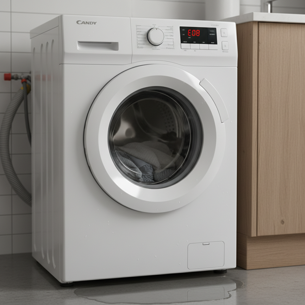pralka candy błąd e08