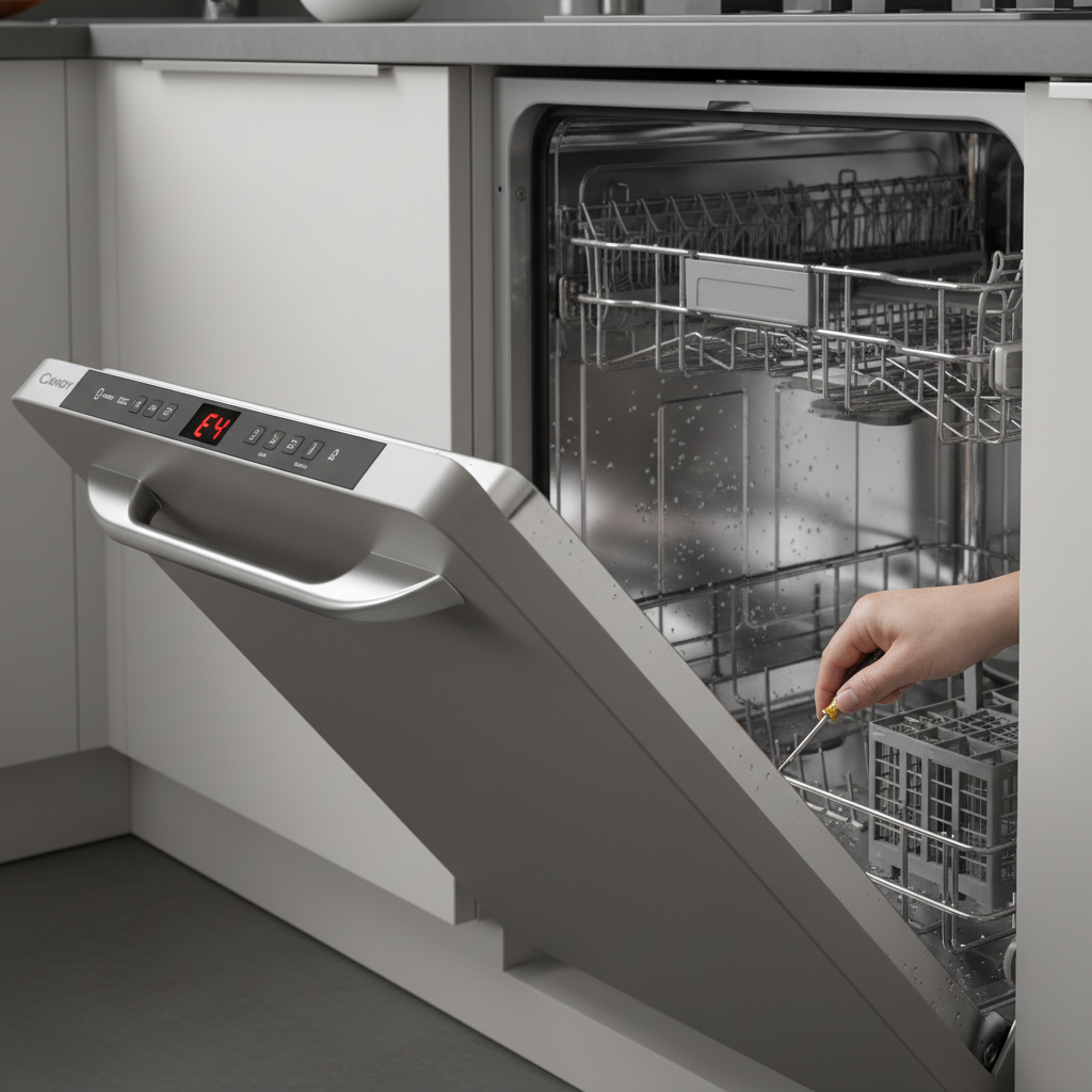 zmywarka candy błąd e4